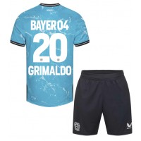 Bayer Leverkusen Alejandro Grimaldo #20 Tredjedraktsett Barn 2023-24 Kortermet (+ Korte bukser)